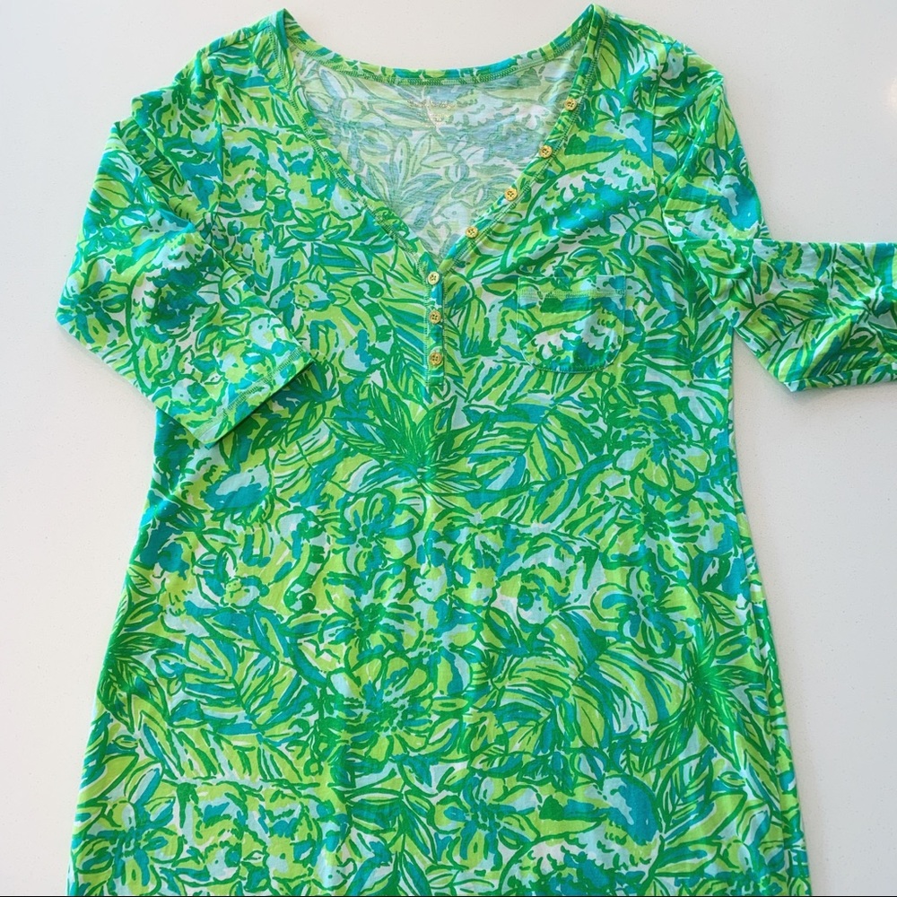 Well-loved Lilly XL, in great condition. Green!!!
